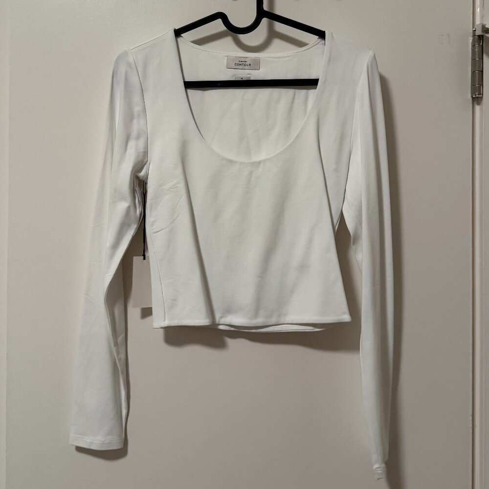 NWT - Aritzia Babaton Contour Scoopneck Longsleeve - Picture 2 of 5